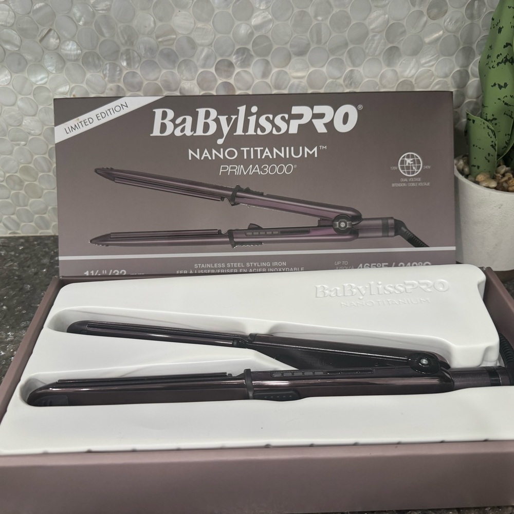 BaBylissPRO Nano Titanium Prima3000 Hair Straightener